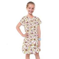 Latterns Pattern Kids  Drop Waist Dress by designsbymallika