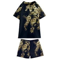 Bud Gilt  Kids  Swim Tee And Shorts Set by MRNStudios