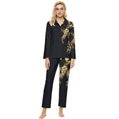 Bud Gilt  Womens  Long Sleeve Pocket Pajamas Set by MRNStudios
