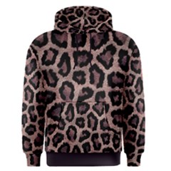 Realistic Leopard Fur Pattern, Brown, Black Spots Men s Core Hoodie by Casemiro