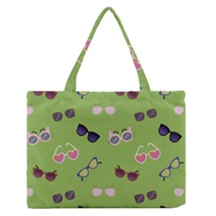 Sunglasses Funny Zipper Medium Tote Bag by SychEva