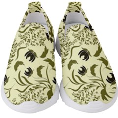 Folk flowers art pattern Floral abstract surface design  Seamless pattern Kids  Slip On Sneakers