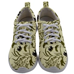 Folk flowers art pattern Floral abstract surface design  Seamless pattern Mens Athletic Shoes