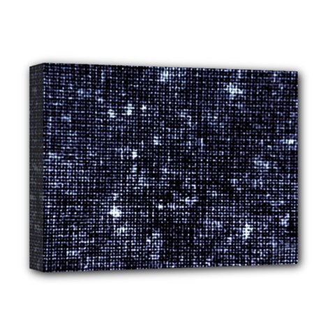 Geometric Dark Blue Abstract Print Pattern Deluxe Canvas 16  X 12  (stretched)  by dflcprintsclothing