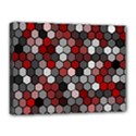 Hexagonal blocks pattern, mixed colors Canvas 16  x 12  (Stretched) View1