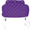 Purple, black and yellow color plaid, retro tartan pattern Full Print Backpack View4