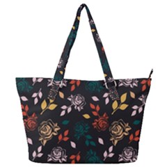 Rose Floral Full Print Shoulder Bag by tmsartbazaar