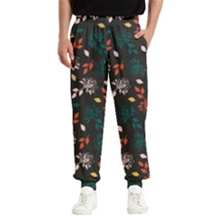 Rose Floral Men s Elastic Waist Pants by tmsartbazaar