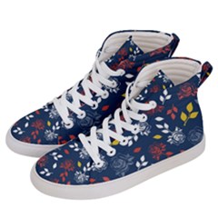 Beautiful Rose Men s Hi-top Skate Sneakers