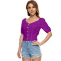 Color Dark Magenta Button up blouse View2