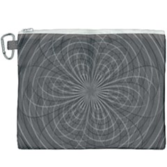 Abstract Spirals, Spiral Abstraction, Gray Color, Graphite Canvas Cosmetic Bag (xxxl) by Casemiro