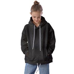 Black And White Kinetic Design Pattern Kids  Oversized Hoodie by dflcprintsclothing