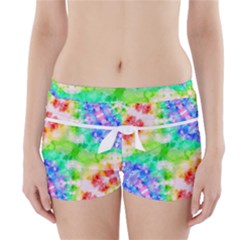 Fpd Batik Rainbow Pattern Boyleg Bikini Wrap Bottoms by myblueskye777