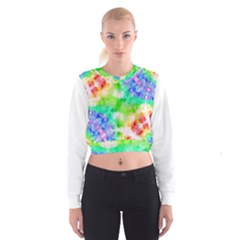 Fpd Batik Rainbow Pattern Cropped Sweatshirt by myblueskye777