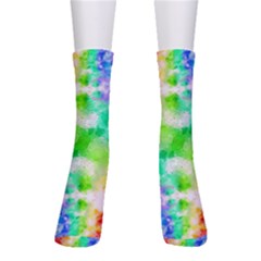 Fpd Batik Rainbow Pattern Men s Crew Socks by myblueskye777