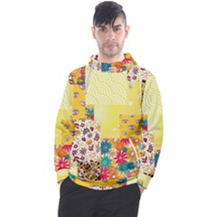 Yellow Floral Aesthetic Men s Pullover Hoodie