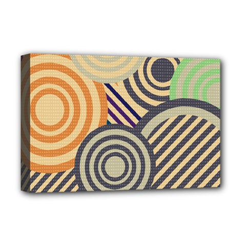 Circular Pattern Deluxe Canvas 18  X 12  (stretched)