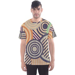 Circular Pattern Men s Sport Mesh Tee