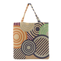 Circular Pattern Grocery Tote Bag