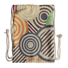 Circular Pattern Drawstring Bag (Large)