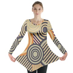 Circular Pattern Long Sleeve Tunic 