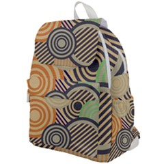 Circular Pattern Top Flap Backpack