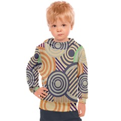 Circular Pattern Kids  Hooded Pullover