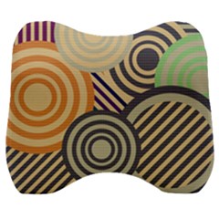 Circular Pattern Velour Head Support Cushion