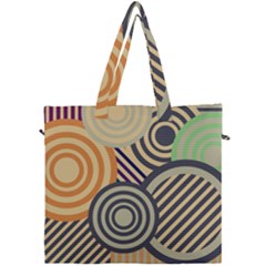 Circular Pattern Canvas Travel Bag