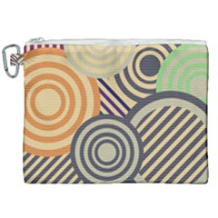 Circular Pattern Canvas Cosmetic Bag (XXL)