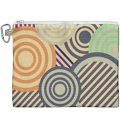 Circular Pattern Canvas Cosmetic Bag (XXXL)