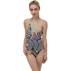 Circular Pattern Go with the Flow One Piece Swimsuit