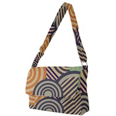 Circular Pattern Full Print Messenger Bag (S)