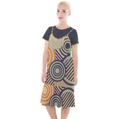 Circular Pattern Camis Fishtail Dress