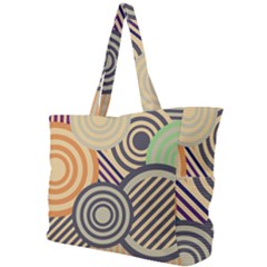 Circular Pattern Simple Shoulder Bag