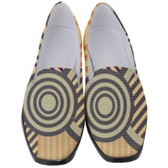 Circular Pattern Women s Classic Loafer Heels