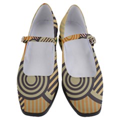 Circular Pattern Women s Mary Jane Shoes