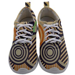 Circular Pattern Mens Athletic Shoes