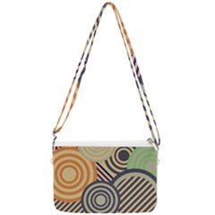 Circular Pattern Double Gusset Crossbody Bag