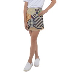 Circular Pattern Kids  Tennis Skirt