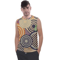 Circular Pattern Men s Regular Tank Top