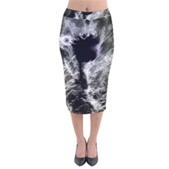 Pick Me Velvet Midi Pencil Skirt by MRNStudios