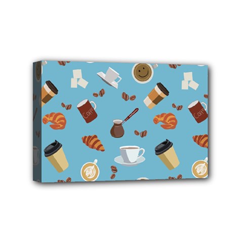 Coffee Time Mini Canvas 6  X 4  (stretched) by SychEva