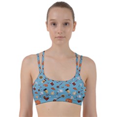 Coffee Time Line Them Up Sports Bra by SychEva