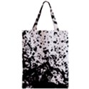 Black And White Abstract Liquid Design Zipper Classic Tote Bag View1