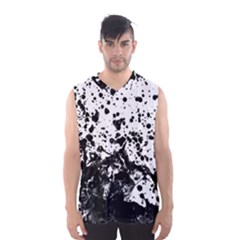 Black And White Abstract Liquid Design Men s Basketball Tank Top by dflcprintsclothing