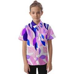 Aquatic Surface Patterns-04 Kids  Short Sleeve Shirt by Designops73