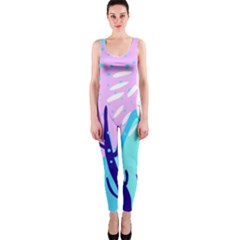 Aquatic Surface Patterns One Piece Catsuit by Designops73