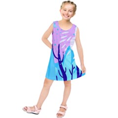 Aquatic Surface Patterns Kids  Tunic Dress by Designops73