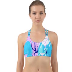 Aquatic Surface Patterns Back Web Sports Bra by Designops73